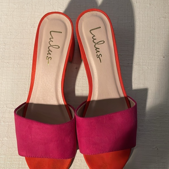 Lulu’s colorblock heels, size 8 - Picture 2 of 5